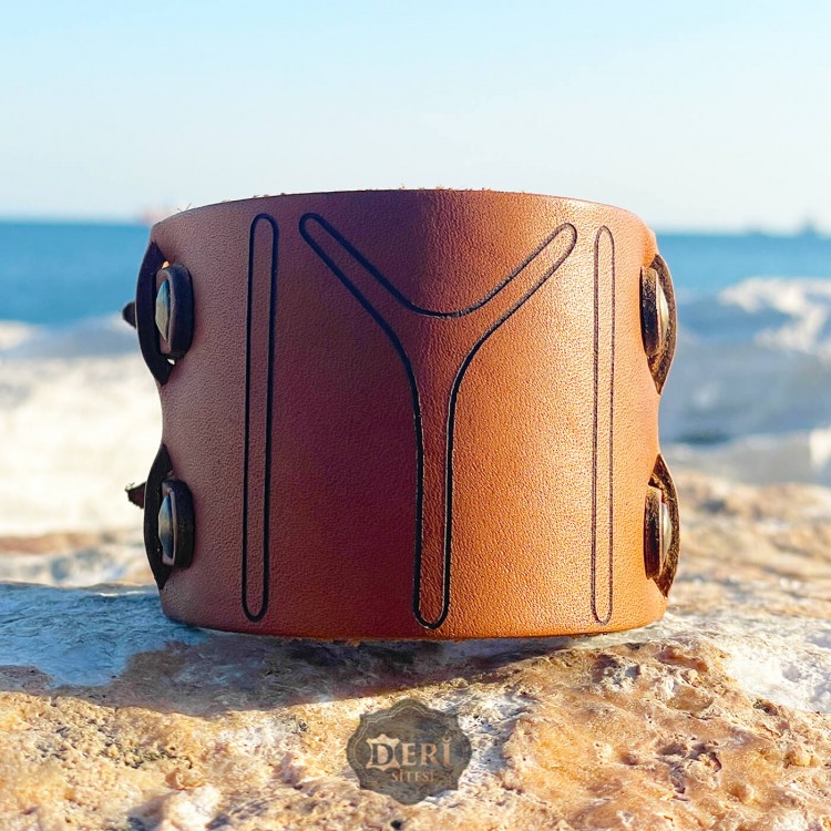 Kayı Tribe Double Strap Leather Bracelet - Necklace Gift | Authentic & Historical