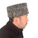 Gray Fur Hat - Authentic Caucasian Hat Made of Lambskin Chechen Hat, Dagestani Hat, Circassian Hat, Enver Pasha Hat