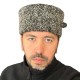 Gray Fur Hat - Authentic Caucasian Hat Made of Lambskin Chechen Hat, Dagestani Hat, Circassian Hat, Enver Pasha Hat